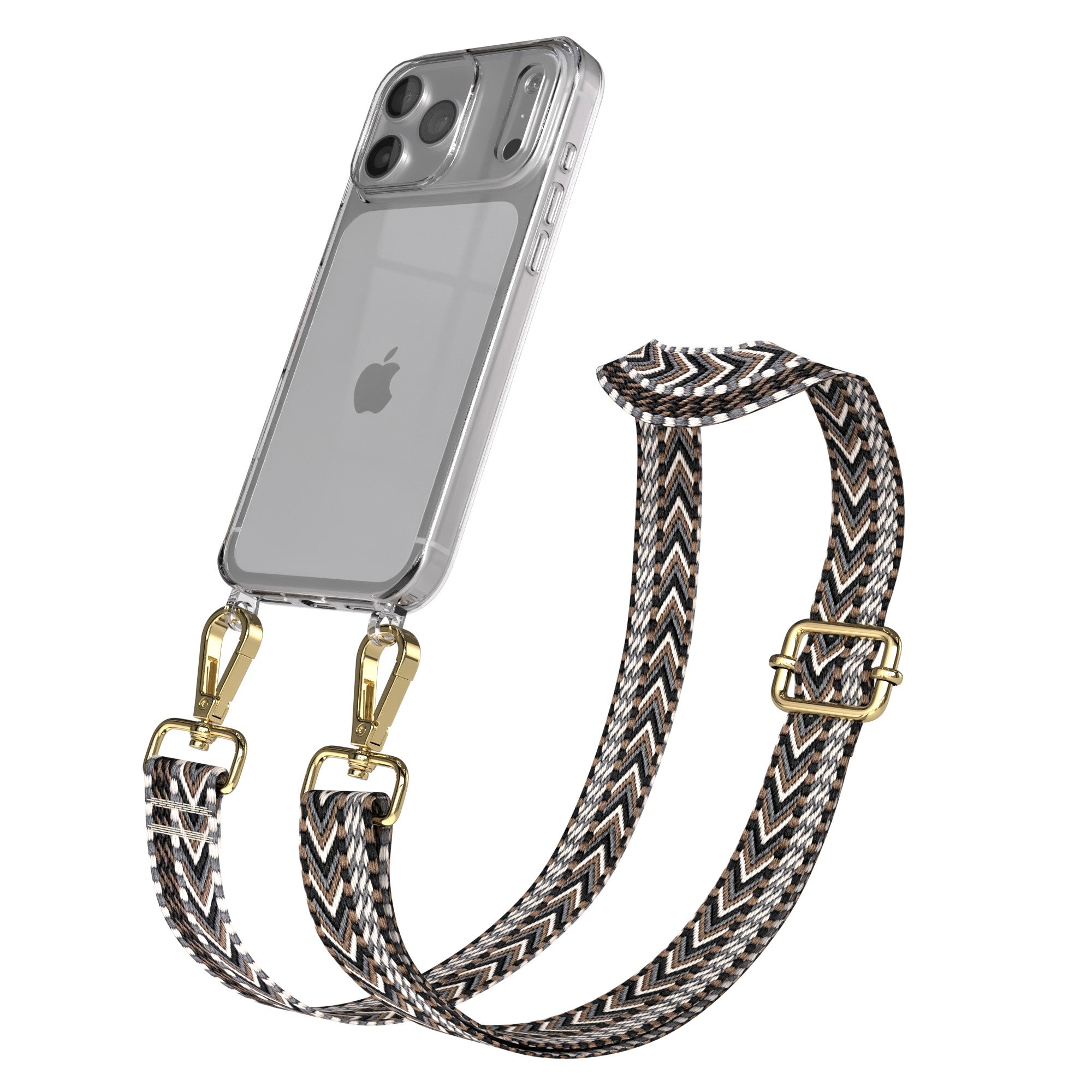 iPhone 17 Pro Max Handykette mit verstellbarem Boho Trageriemen von EAZY CASE 