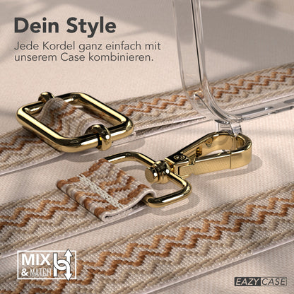 iPhone 17 Pro Max Handykette mit verstellbarem Boho Trageriemen von EAZY CASE 