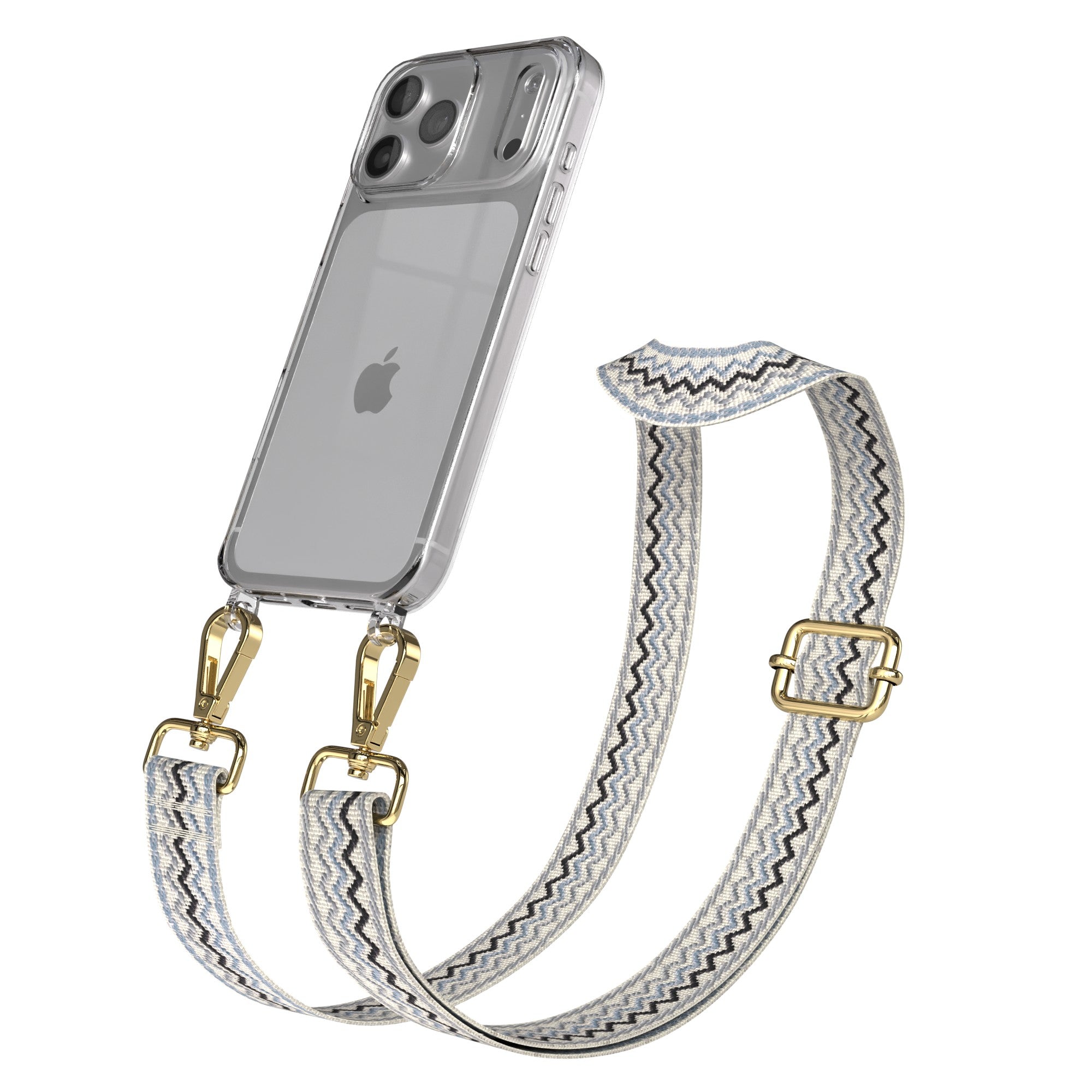 iPhone 17 Pro Max Handykette mit verstellbarem Boho Trageriemen von EAZY CASE 