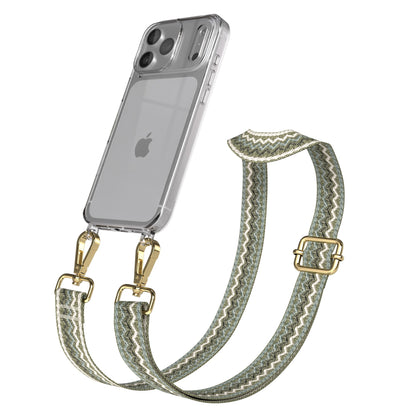 iPhone 17 Pro Max Handykette mit verstellbarem Boho Trageriemen von EAZY CASE 