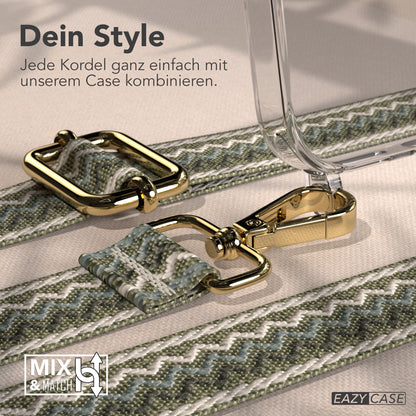 iPhone 17 Pro Max Handykette mit verstellbarem Boho Trageriemen von EAZY CASE 