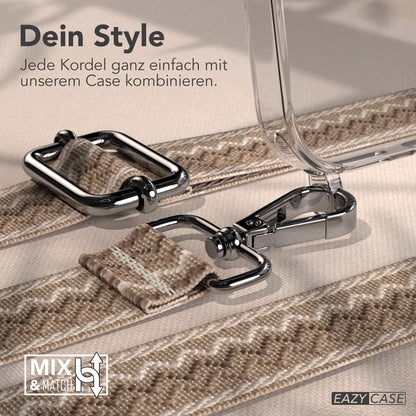 iPhone 17 Pro Max Handykette mit verstellbarem Boho Trageriemen von EAZY CASE 