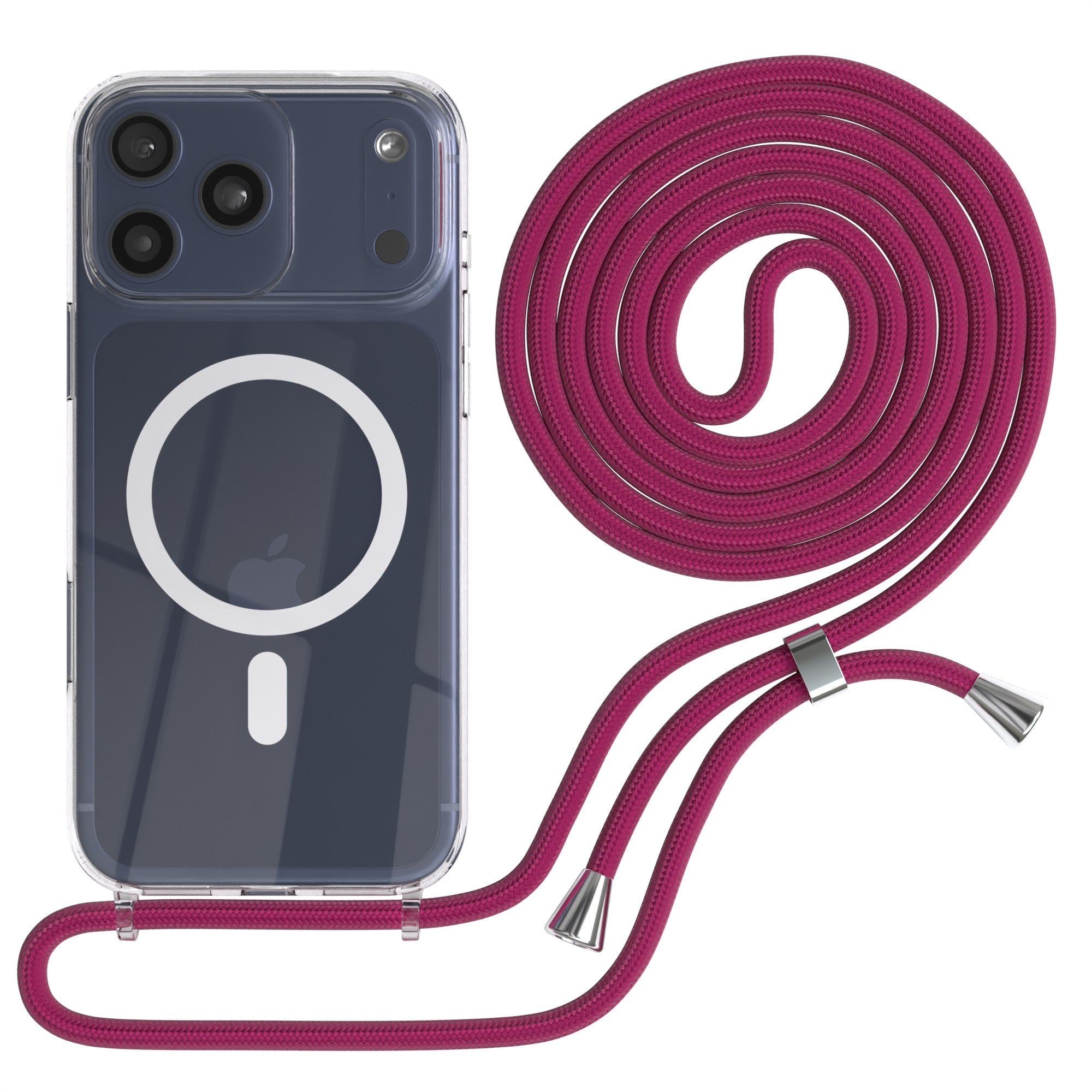 iPhone 17 Pro Max transparente Hülle + Kordel mit MagSafe