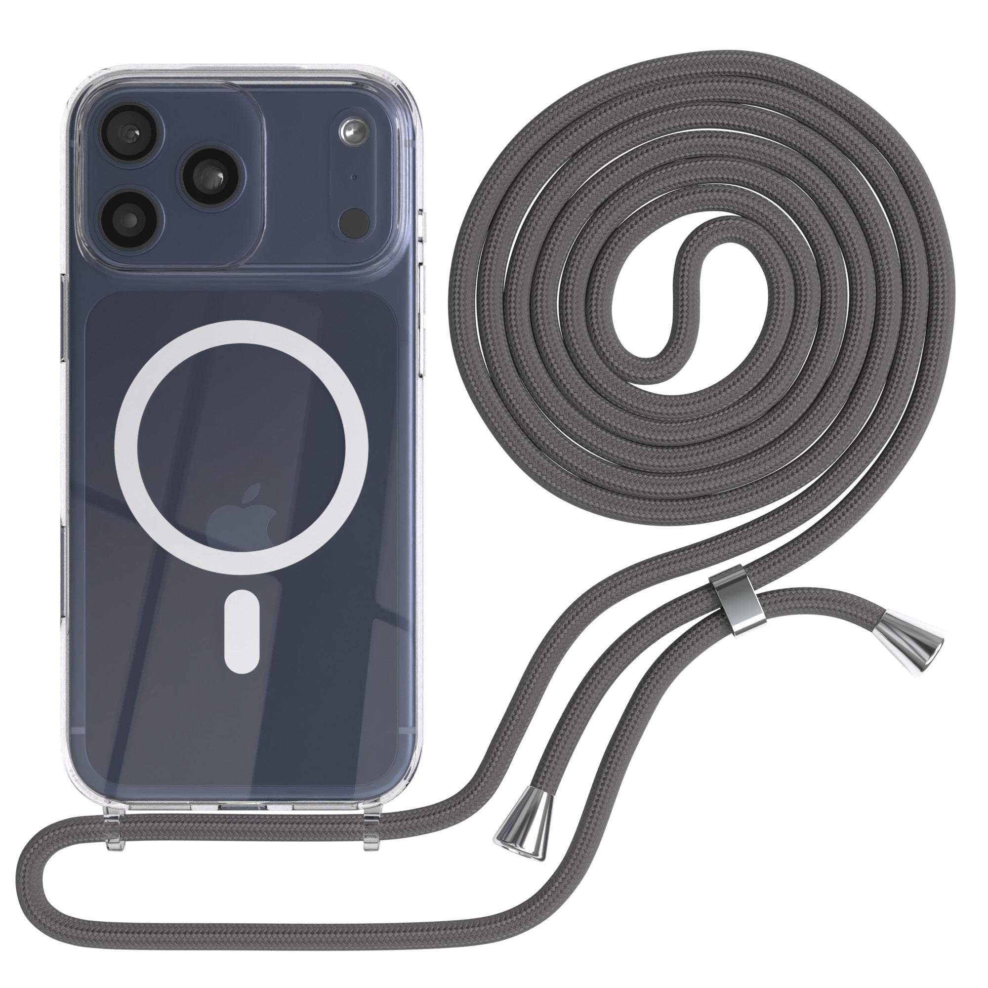 iPhone 17 Pro Max transparente Hülle + Kordel mit MagSafe