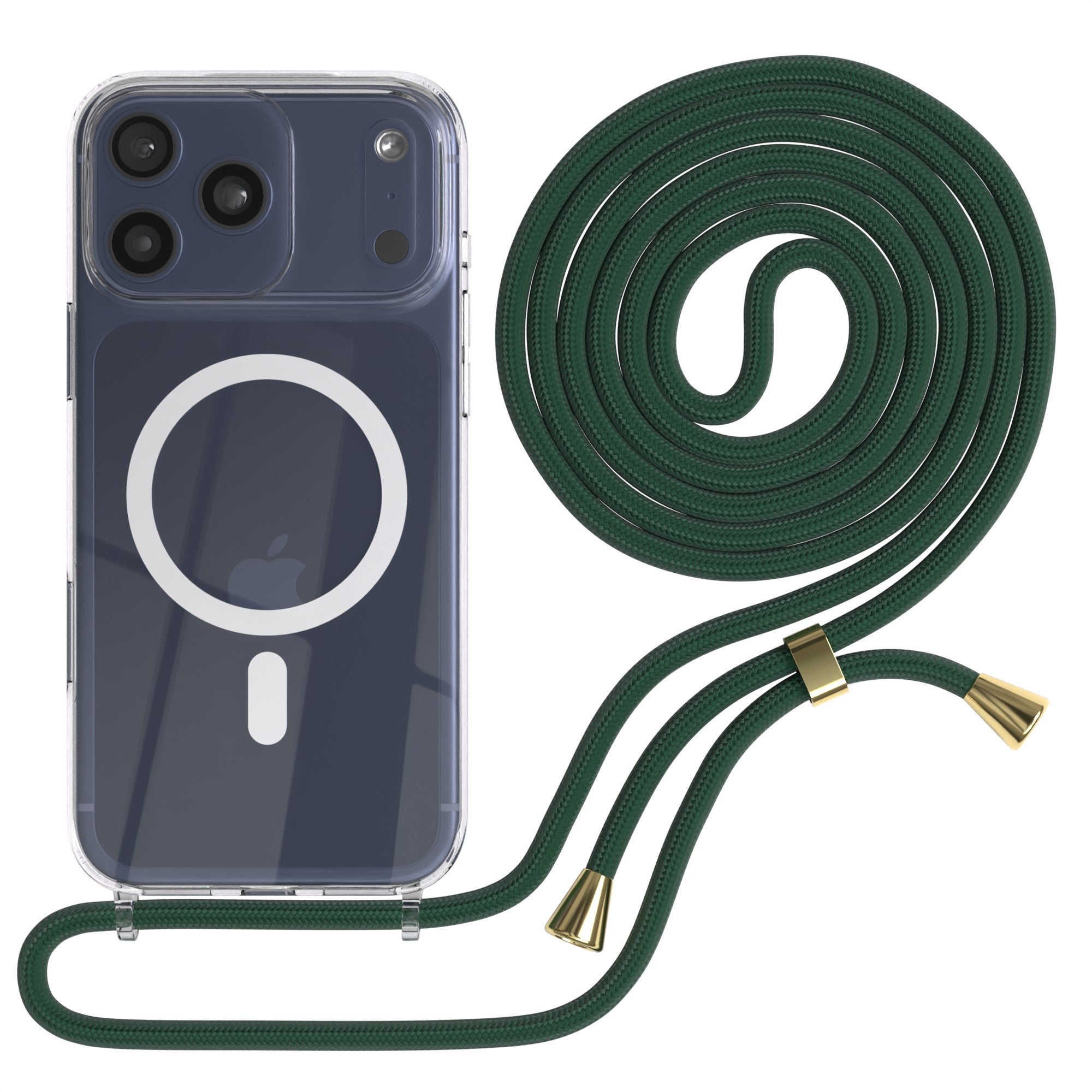 iPhone 17 Pro Max transparente Hülle + Kordel mit MagSafe