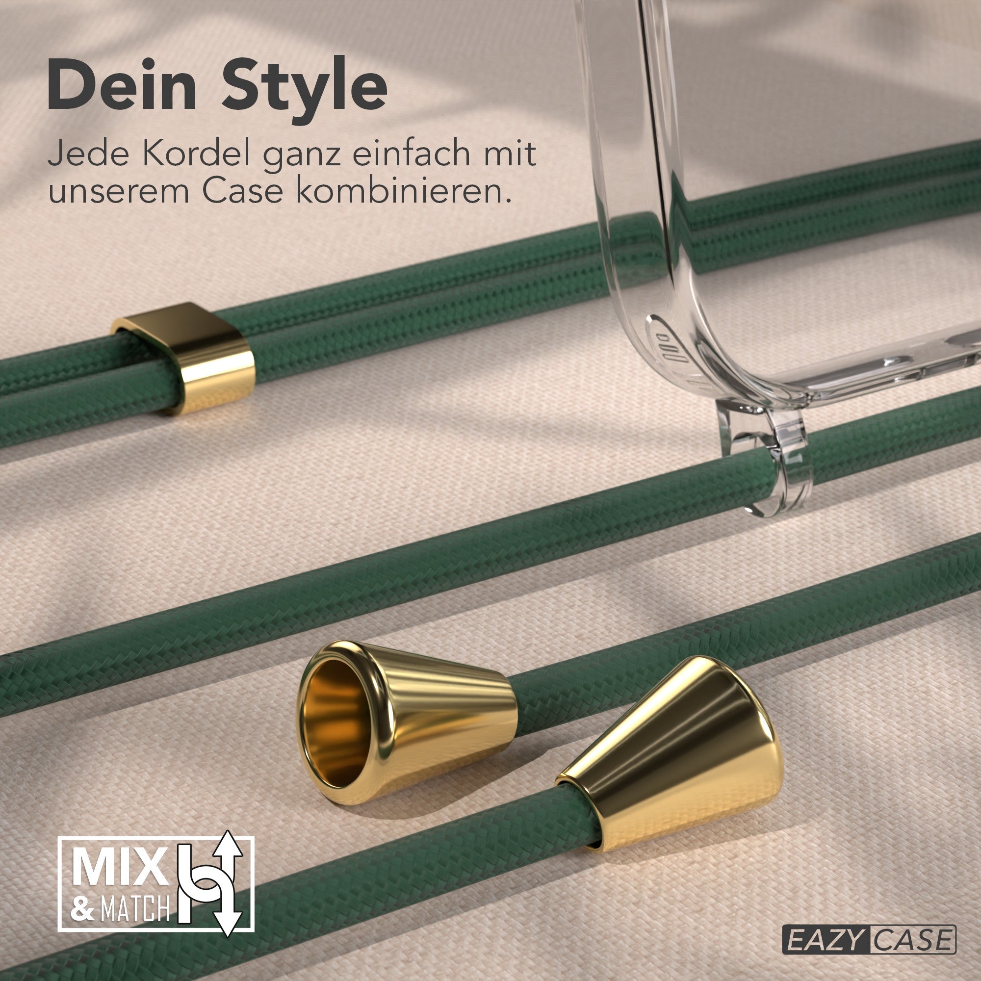 iPhone 17 Pro Max transparente Hülle + Kordel mit MagSafe