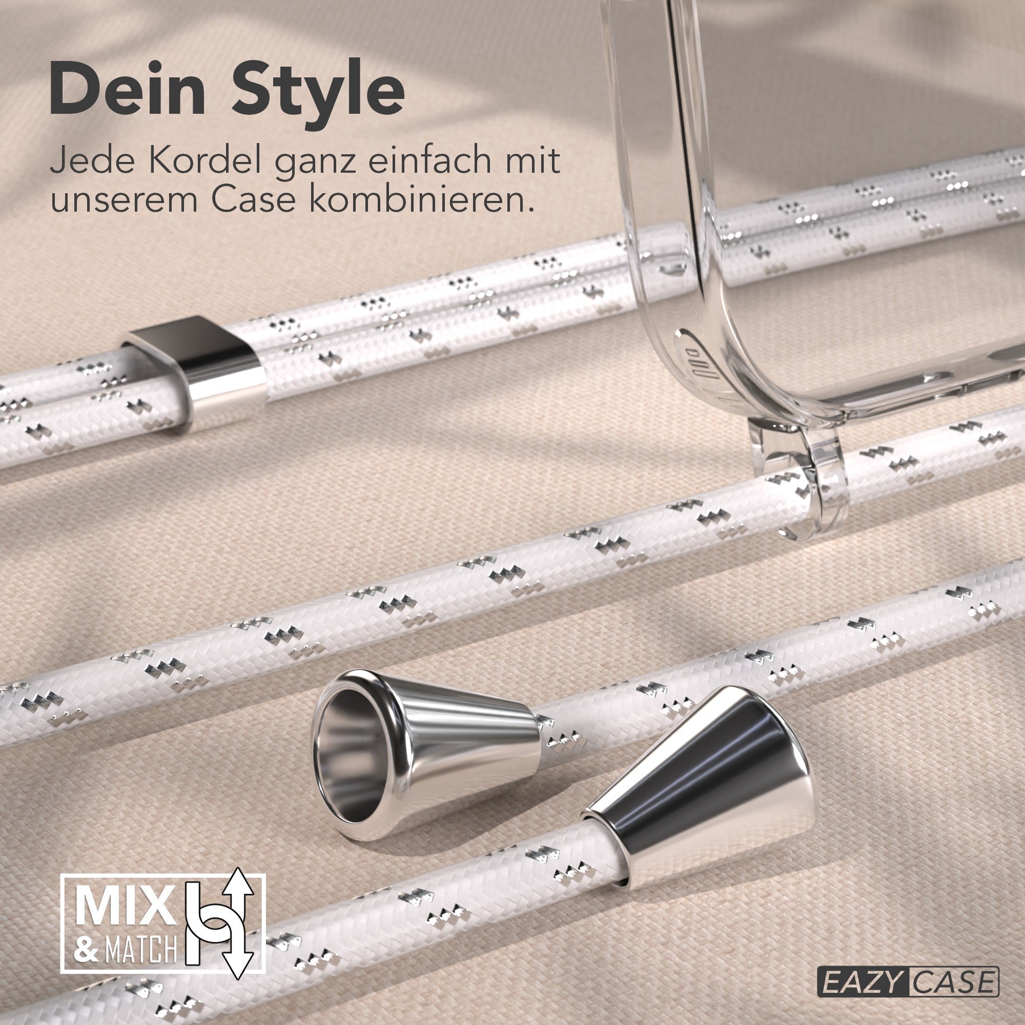 iPhone 17 Pro Max transparente Hülle + Kordel mit MagSafe