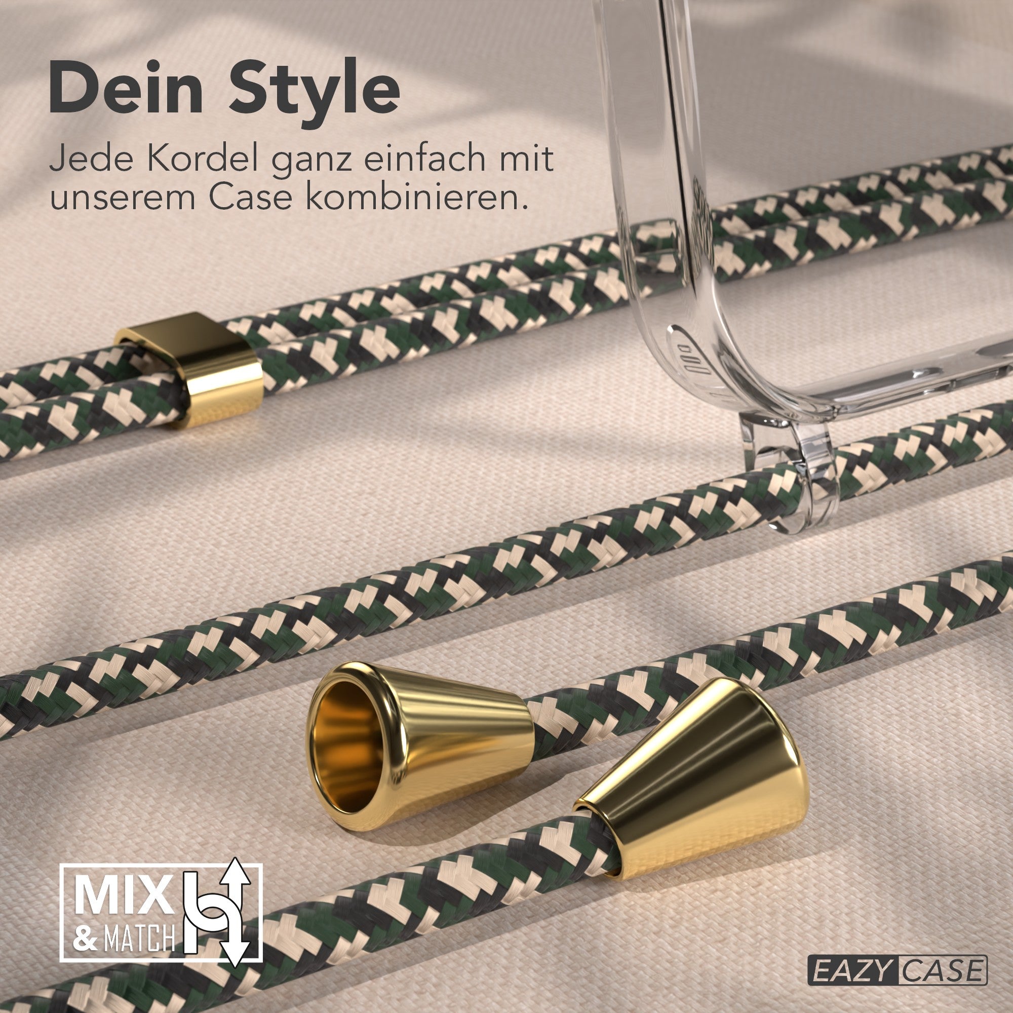 iPhone 17 Pro Max transparente Hülle + Kordel mit MagSafe