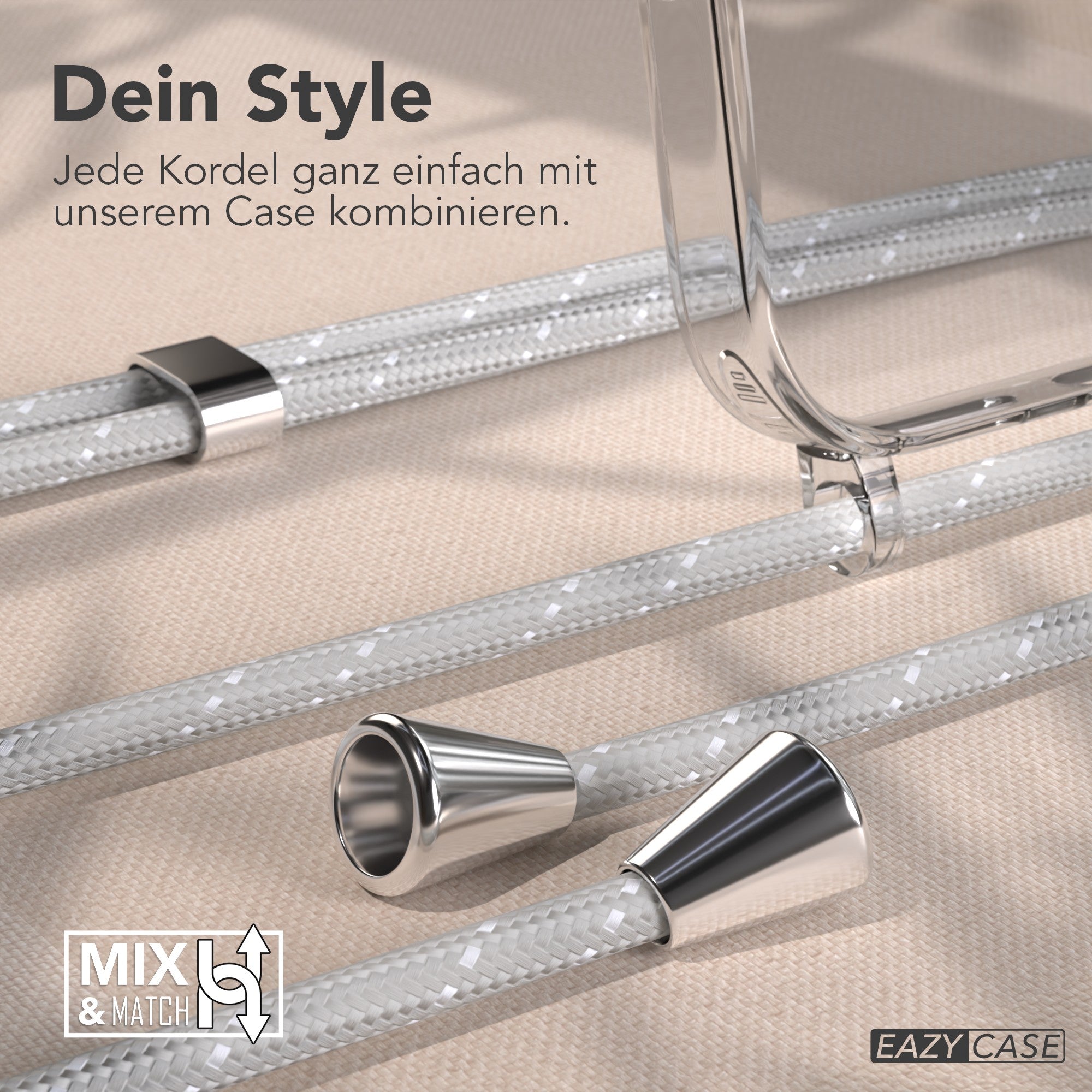 iPhone 17 Pro Max transparente Hülle + Kordel mit MagSafe