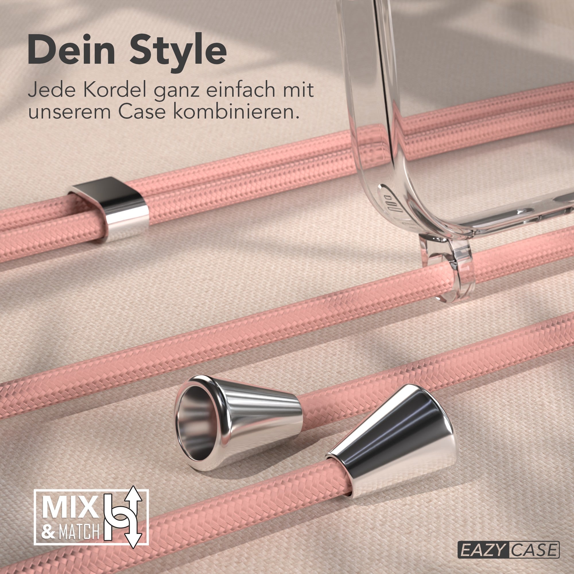 iPhone 17 Pro Max transparente Hülle + Kordel mit MagSafe