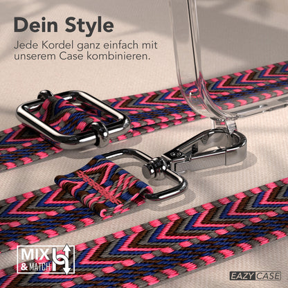 iPhone 17 Pro Max MagSafe Hülle mit verstellbarer Boho Handykette 