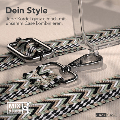 iPhone 17 Pro Max MagSafe Hülle mit verstellbarer Boho Handykette 