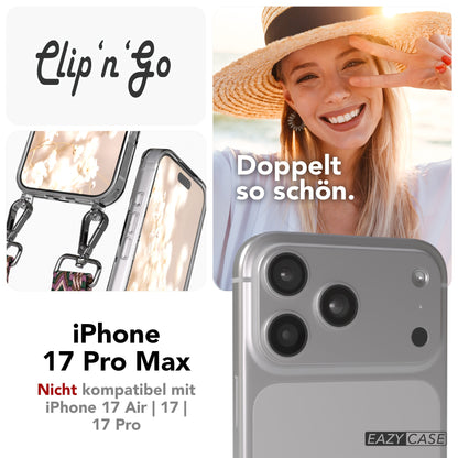 iPhone 17 Pro Max MagSafe Hülle mit verstellbarer Boho Handykette 