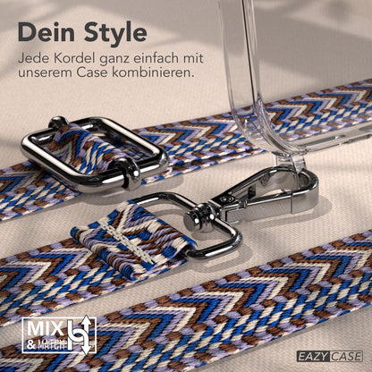 iPhone 17 Pro Max MagSafe Hülle mit verstellbarer Boho Handykette 