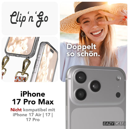 iPhone 17 Pro Max MagSafe Hülle mit verstellbarer Boho Handykette 