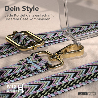 iPhone 17 Pro Max MagSafe Hülle mit verstellbarer Boho Handykette 