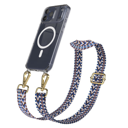 iPhone 17 Pro Max MagSafe Hülle mit verstellbarer Boho Handykette 
