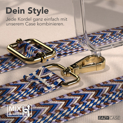 iPhone 17 Pro Max MagSafe Hülle mit verstellbarer Boho Handykette 