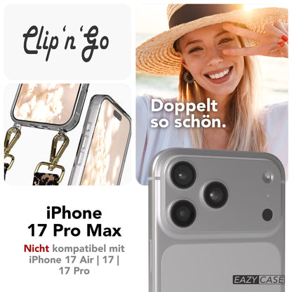 iPhone 17 Pro Max MagSafe Hülle mit verstellbarer Boho Handykette 