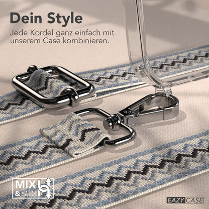 iPhone 17 Pro Max MagSafe Hülle mit verstellbarer Boho Handykette 