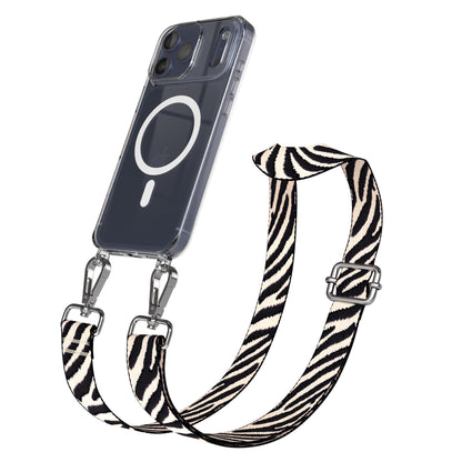 iPhone 17 Pro Max MagSafe Hülle mit verstellbarer Boho Handykette 