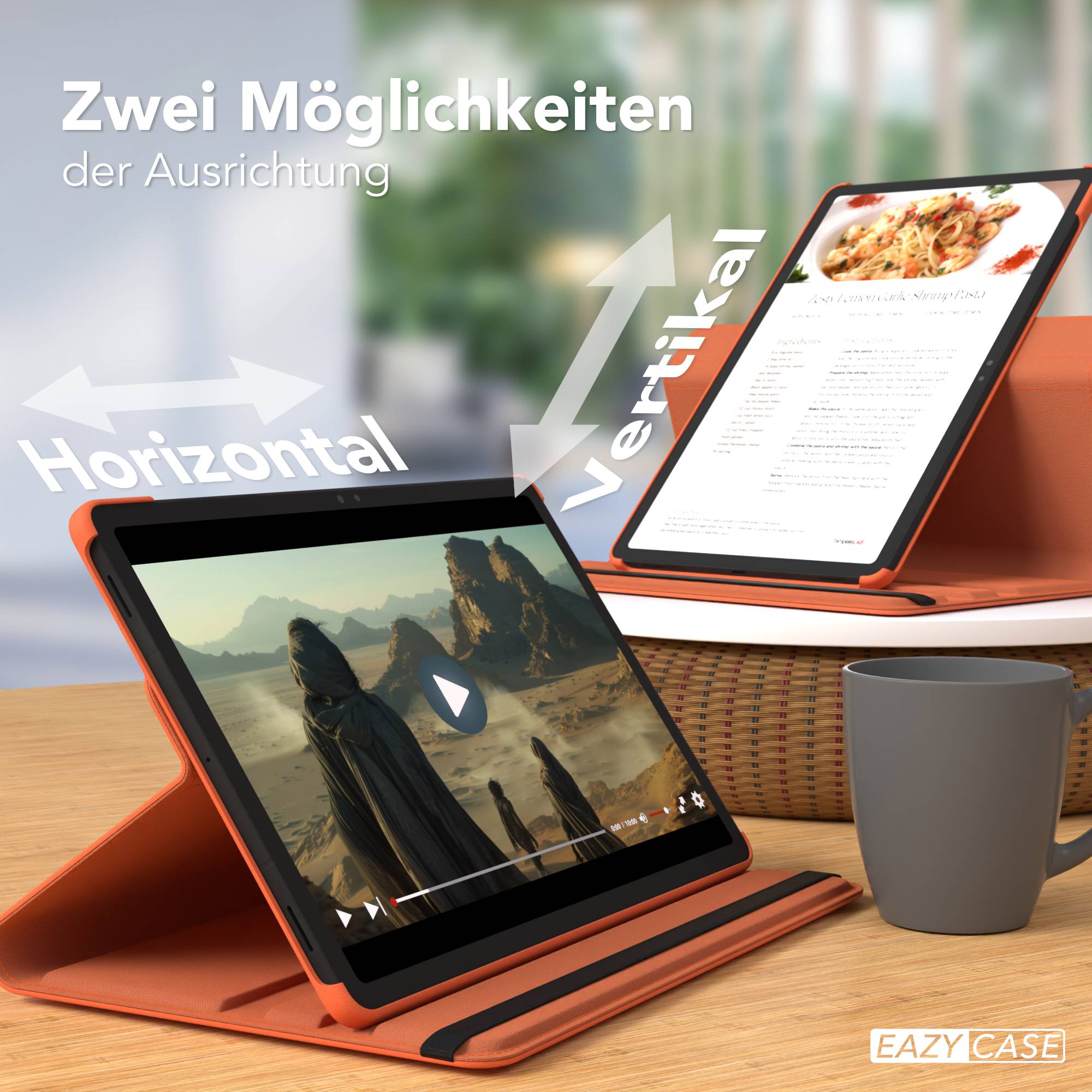 Samsung Galaxy Tab S11 drehbare Tablethülle 360 Grad Rotation Ständerfunktion EAZY CASE 