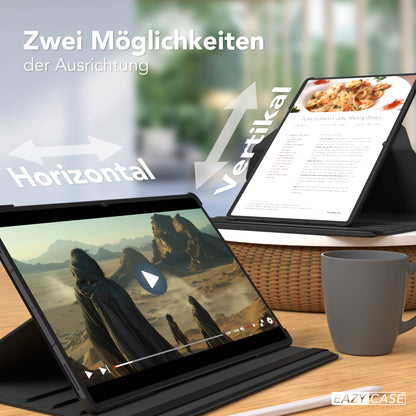 Samsung Galaxy Tab S11 Ultra drehbare Tablethülle 360 Grad Rotation Ständerfunktion 