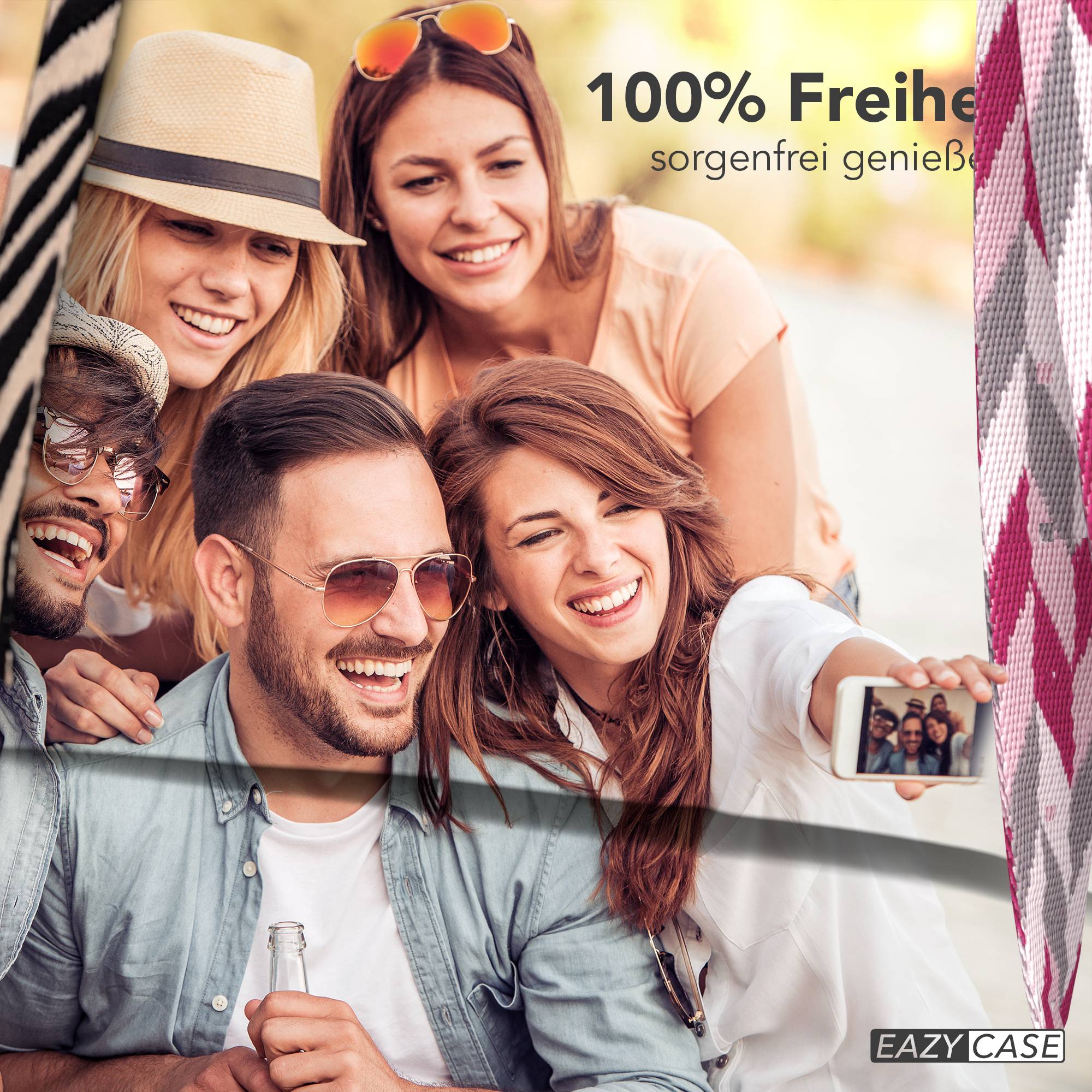 iPhone 16e Handykette mit verstellbarem Boho Band von EAZY CASE 