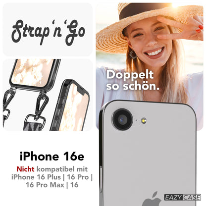 iPhone 16e Handykette mit verstellbarem Boho Band von EAZY CASE 