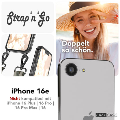 iPhone 16e Handykette mit verstellbarem Boho Band von EAZY CASE 