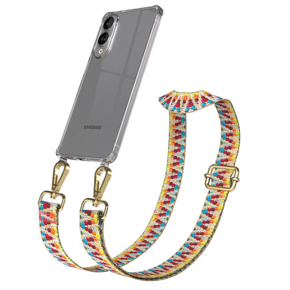Samsung Galaxy S25 Edge Handykette mit verstellbarem Boho Trageriemen 