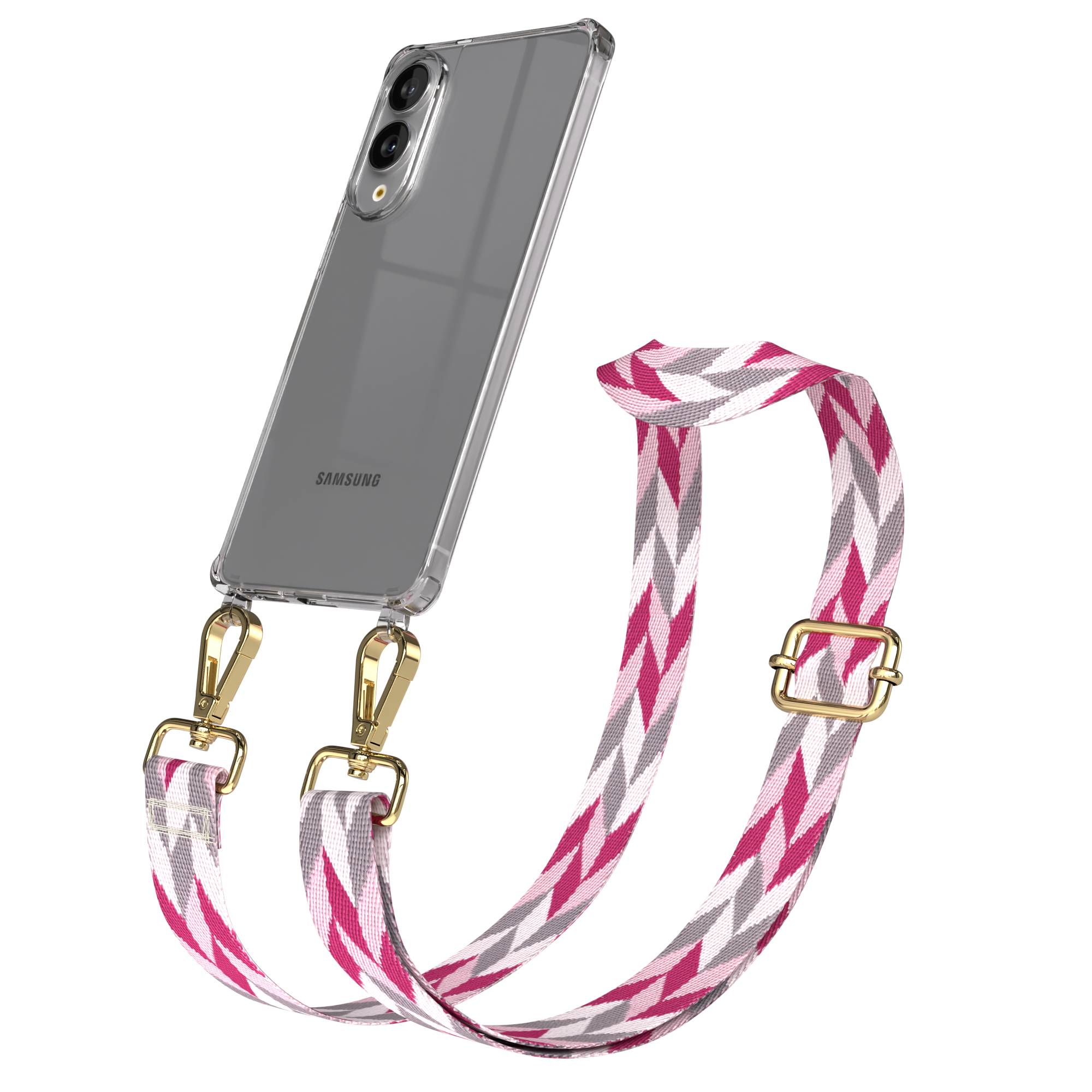 Samsung Galaxy S25 Edge Handykette mit verstellbarem Boho Trageriemen 