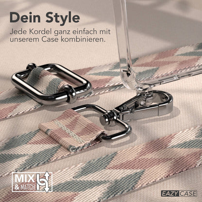 Samsung Galaxy S25 Edge Handykette mit verstellbarem Boho Trageriemen 