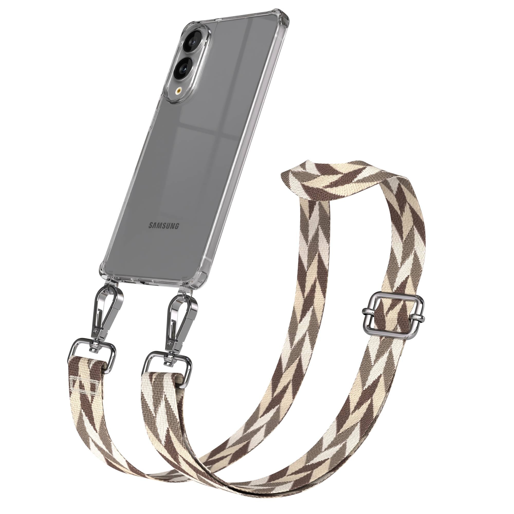 Samsung Galaxy S25 Edge Handykette mit verstellbarem Boho Trageriemen 