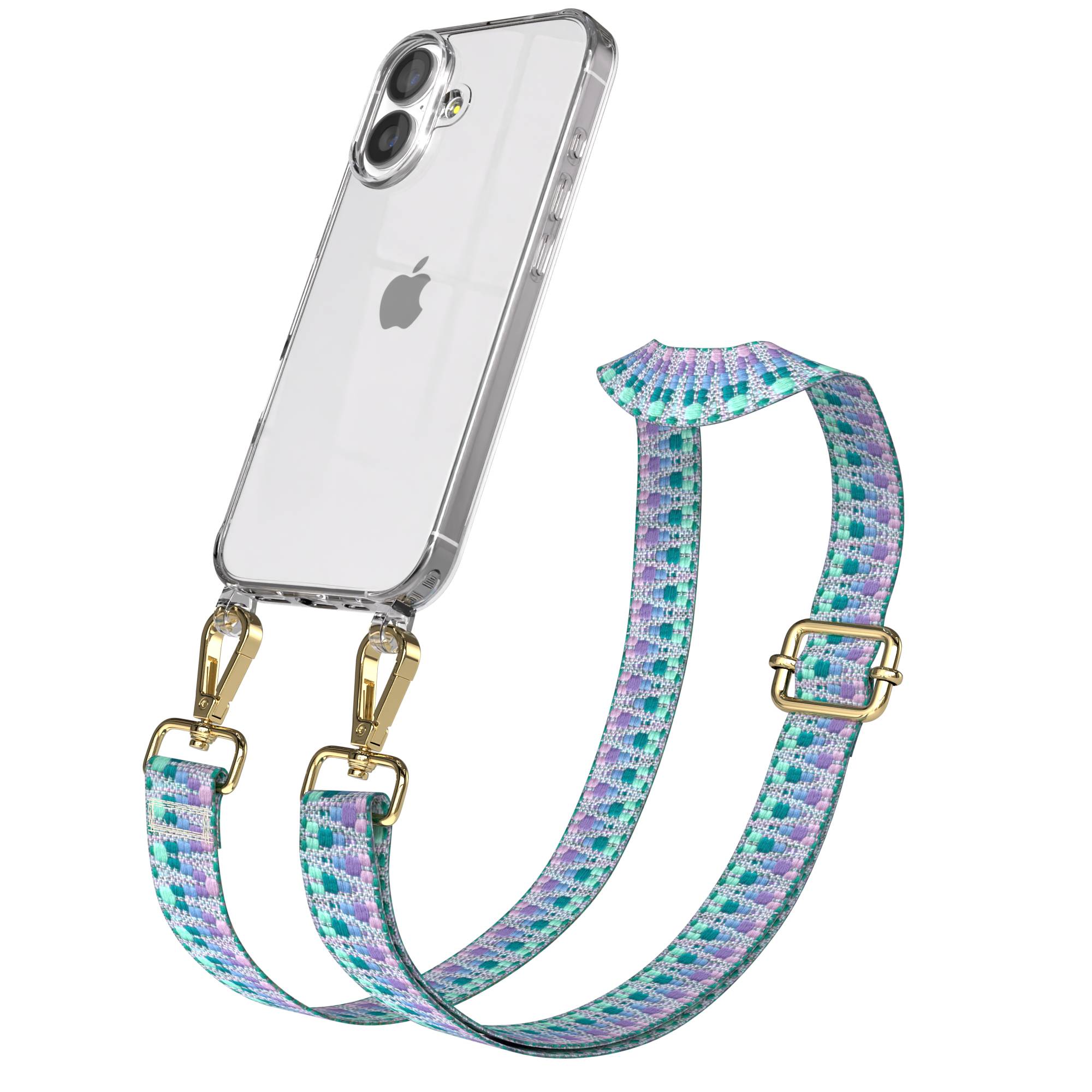 iPhone 17 Handykette mit verstellbarem Boho Band zum Umhängen 
