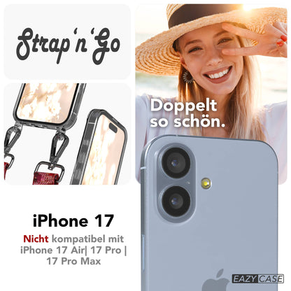 iPhone 17 Handykette mit verstellbarem Boho Band zum Umhängen 