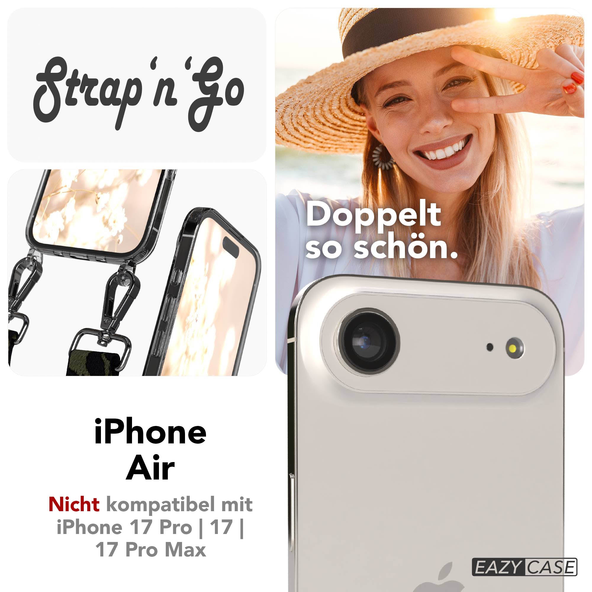 iPhone Air Handykette mit Boho Band verstellbar EAZY CASE 