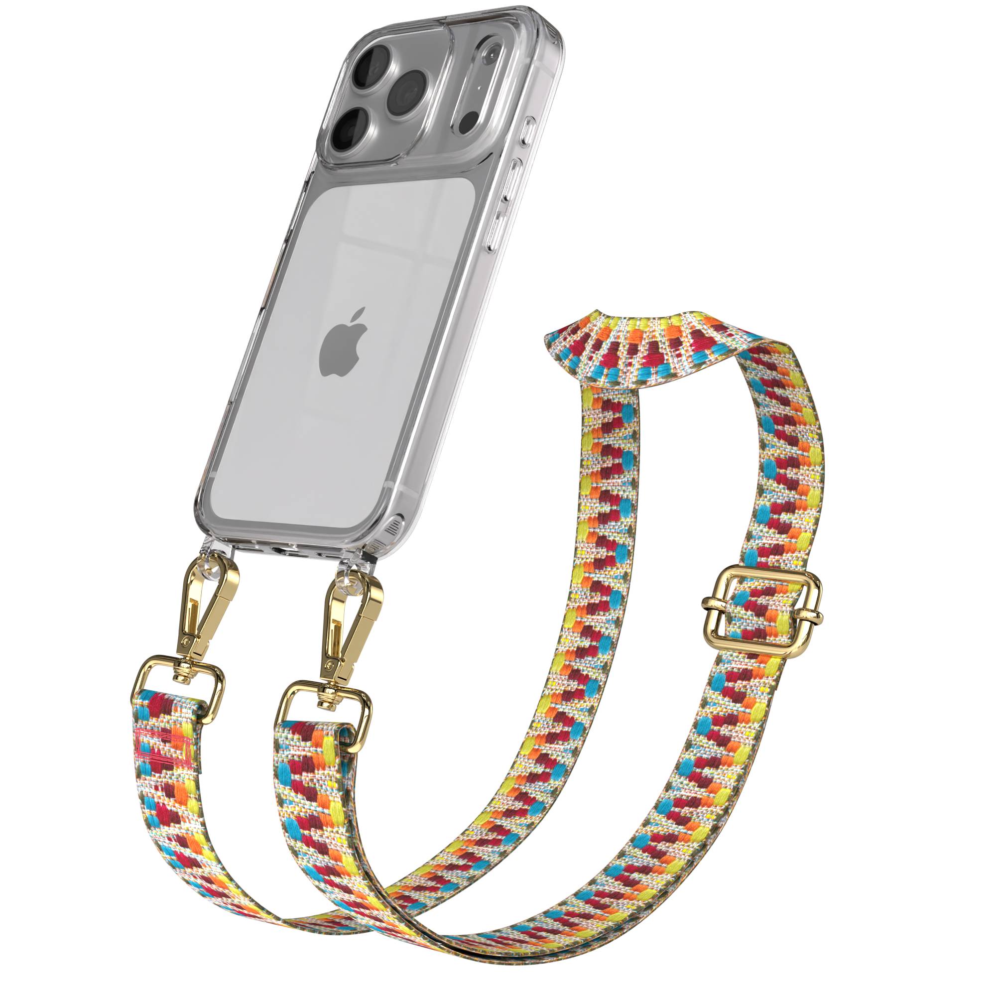 iPhone 17 Pro Handykette mit Boho Band verstellbar 