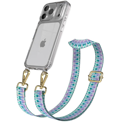 iPhone 17 Pro Handykette mit Boho Band verstellbar 