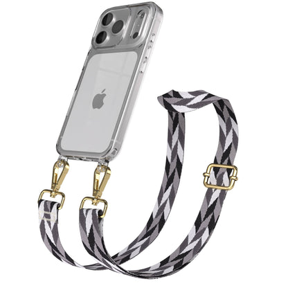 iPhone 17 Pro Handykette mit Boho Band verstellbar 