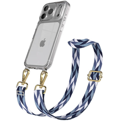 iPhone 17 Pro Handykette mit Boho Band verstellbar 