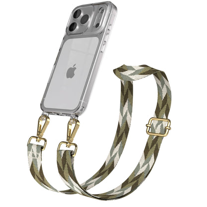 iPhone 17 Pro Handykette mit Boho Band verstellbar 
