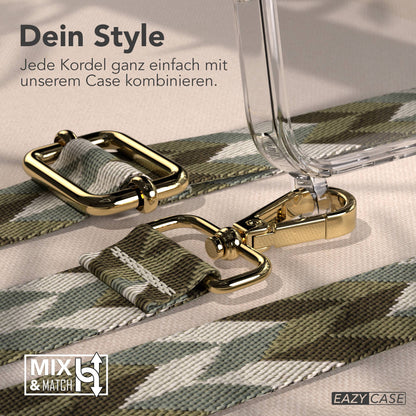 iPhone 17 Pro Handykette mit Boho Band verstellbar 