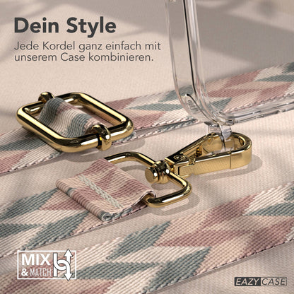 iPhone 17 Pro Handykette mit Boho Band verstellbar 