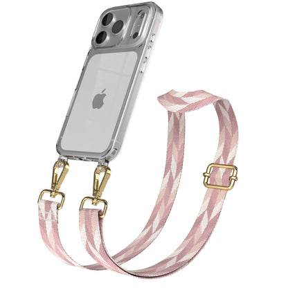 iPhone 17 Pro Handykette mit Boho Band verstellbar 