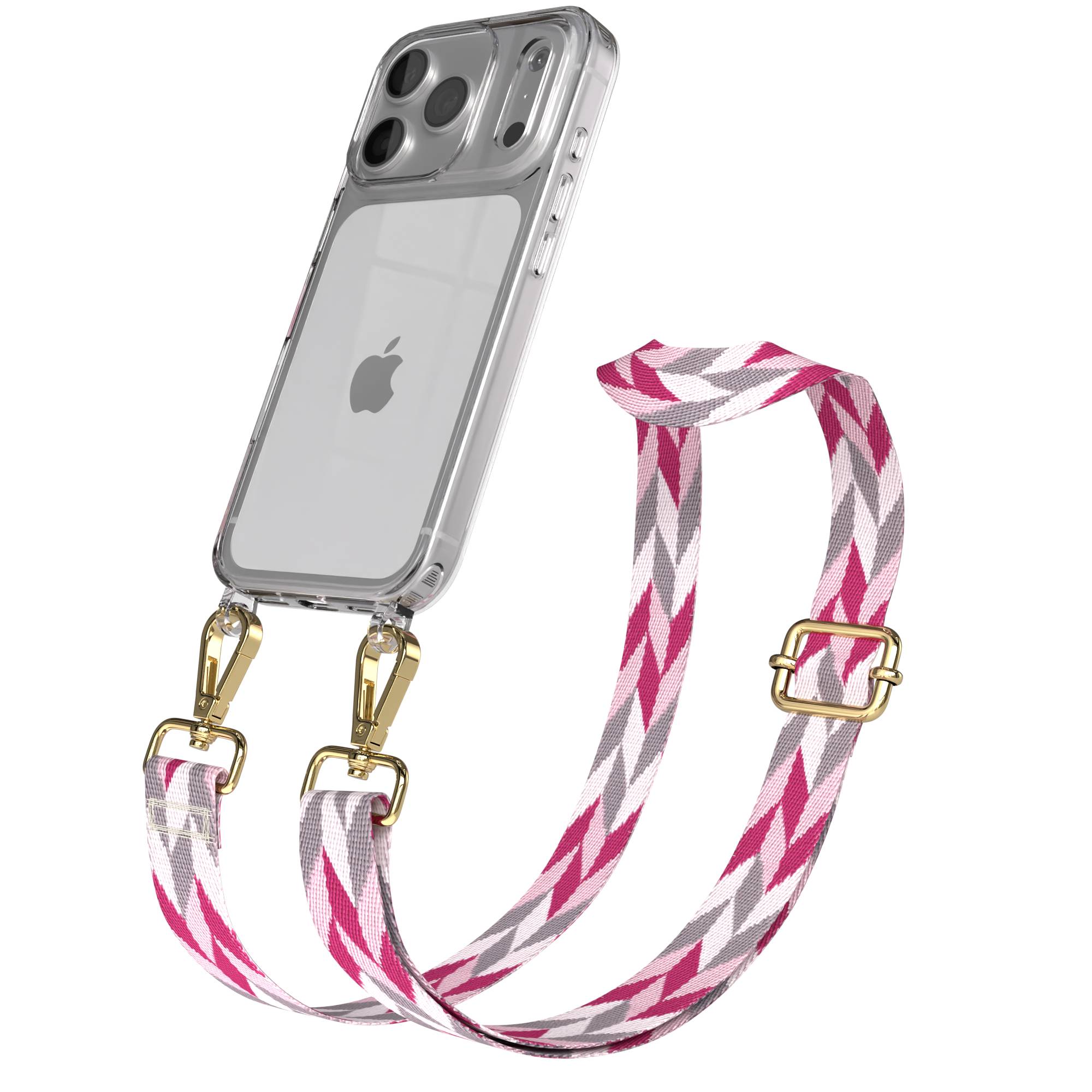 iPhone 17 Pro Handykette mit Boho Band verstellbar 