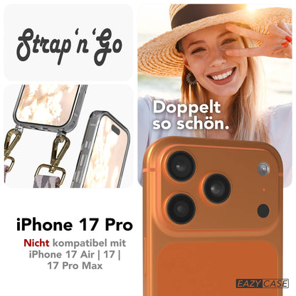 iPhone 17 Pro Handykette mit Boho Band verstellbar 