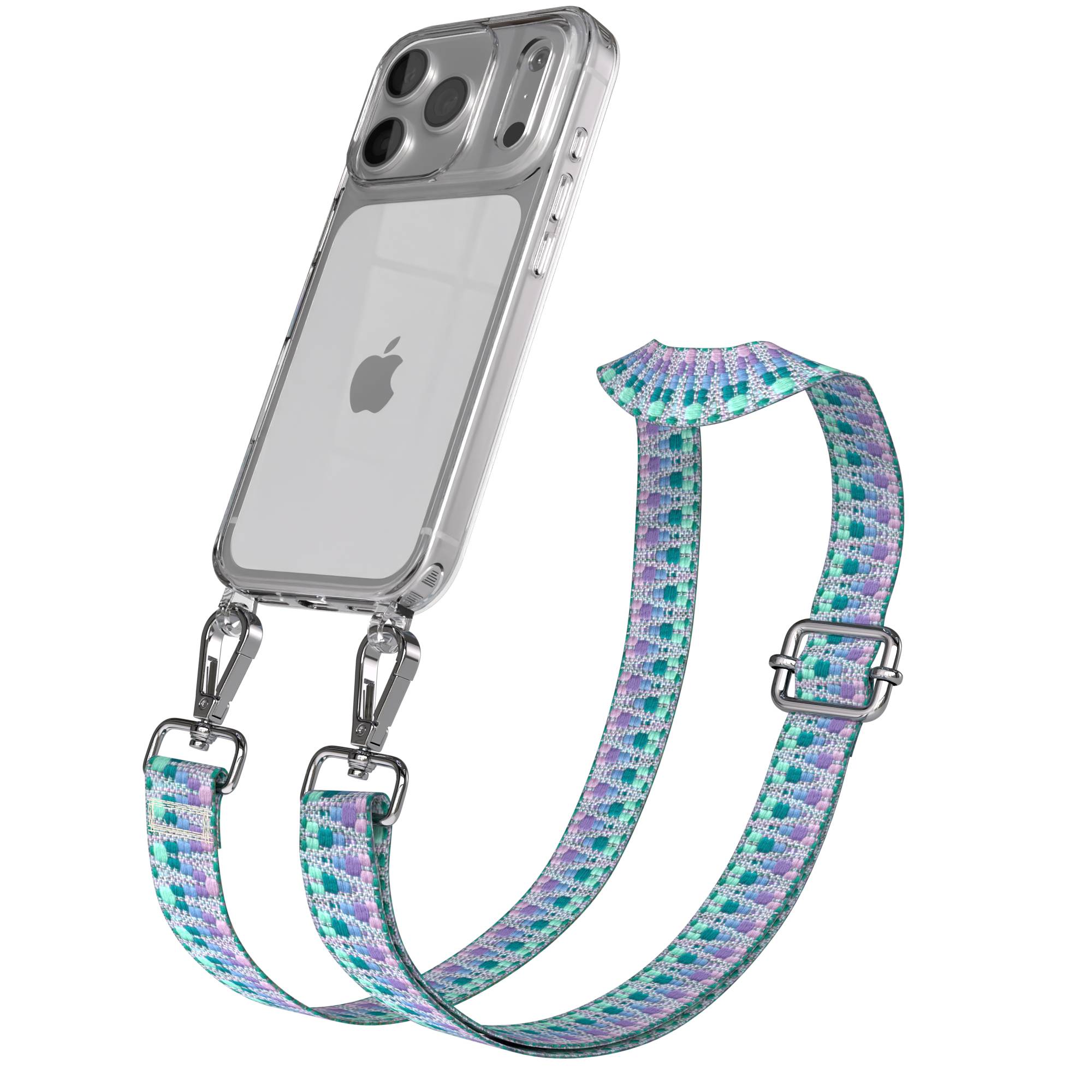 iPhone 17 Pro Handykette mit Boho Band verstellbar 