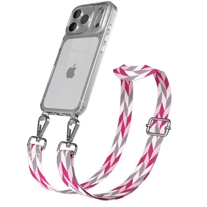 iPhone 17 Pro Handykette mit Boho Band verstellbar 