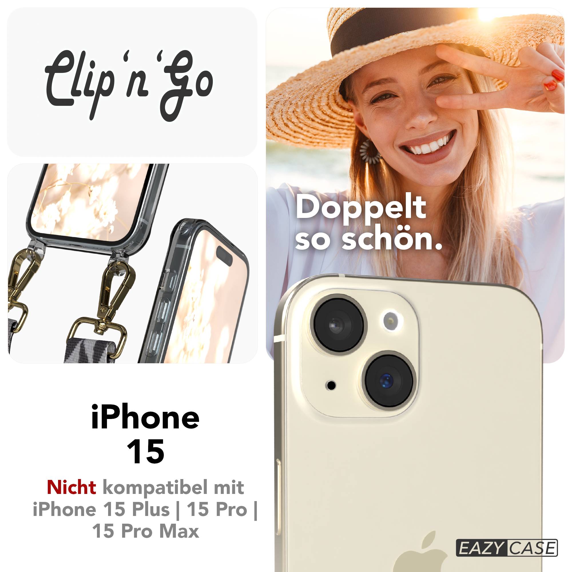 iPhone 15 MagSafe Handykette mit Boho Band von EAZY CASE 